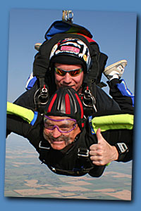 tandem accelerated freefall red deer